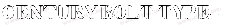 CENTURY BOLT TYPE字体转换